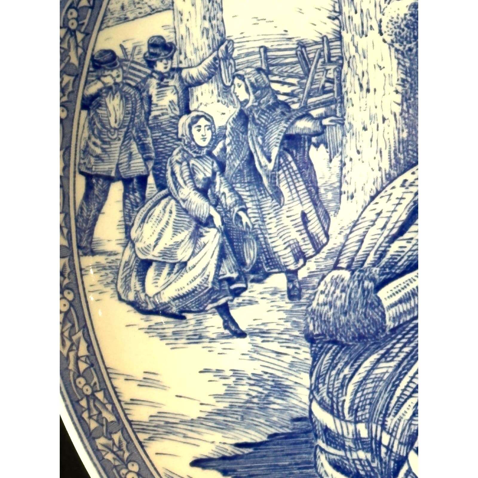 Spode The Blue Room Collection Christmas Plate Number 2 England 8-1/4" Set of 3 - Thumbnail 8