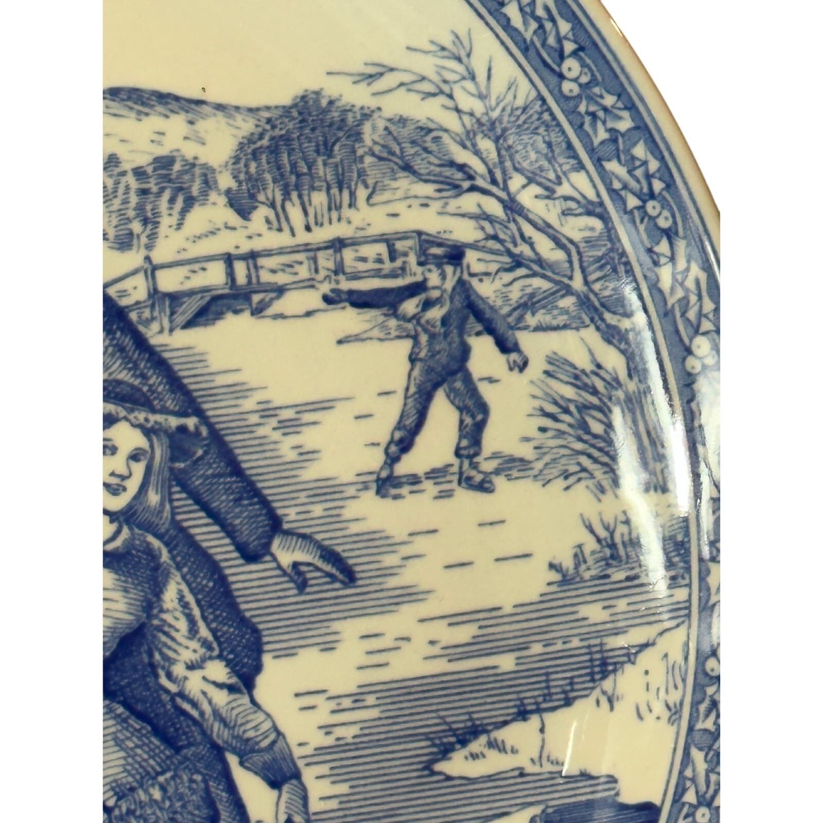 Spode The Blue Room Collection Christmas Plate Number 2 England 8-1/4" Set of 3 - Thumbnail 4