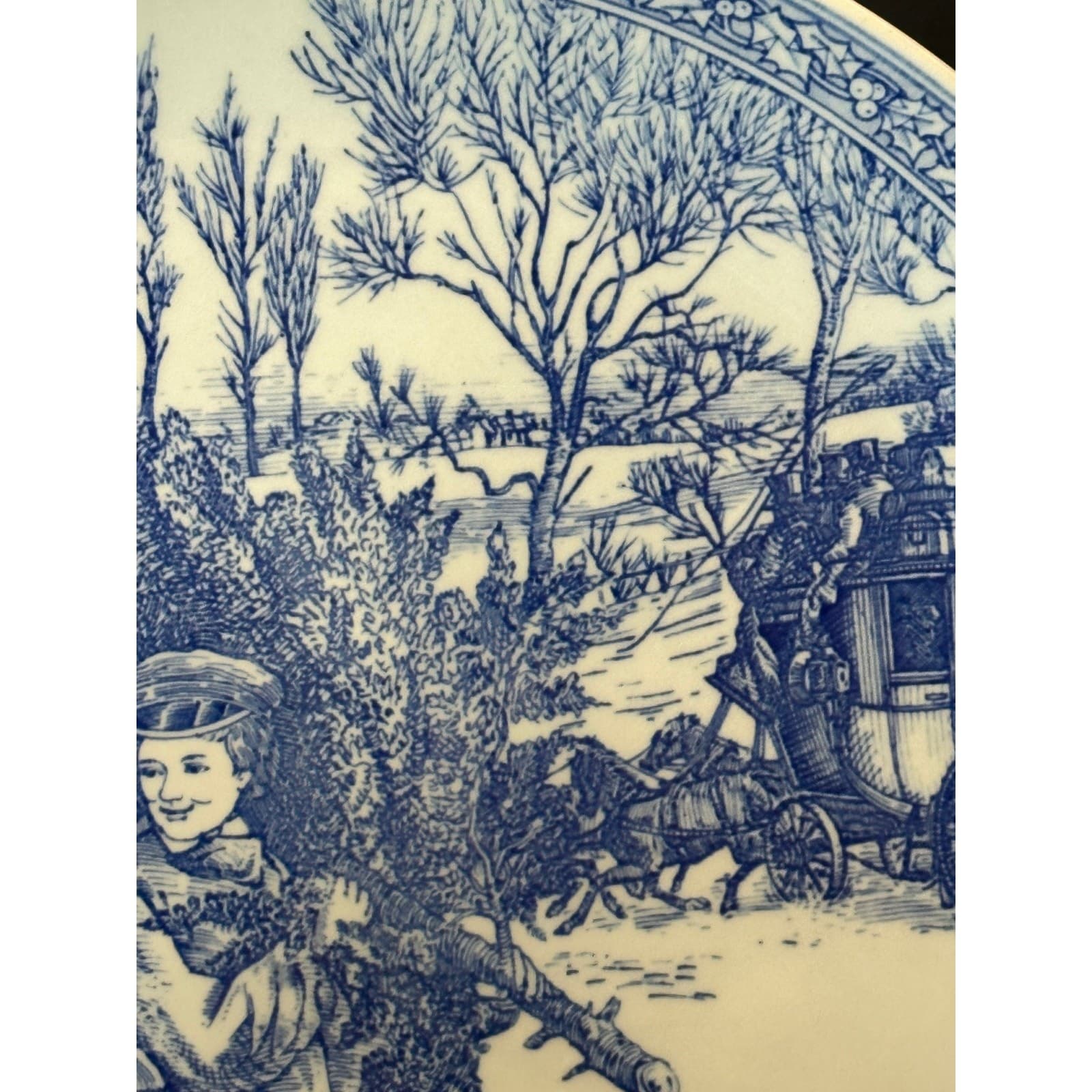 Spode The Blue Room Collection Christmas plate No. 1 England 8-3/8" - Thumbnail 4