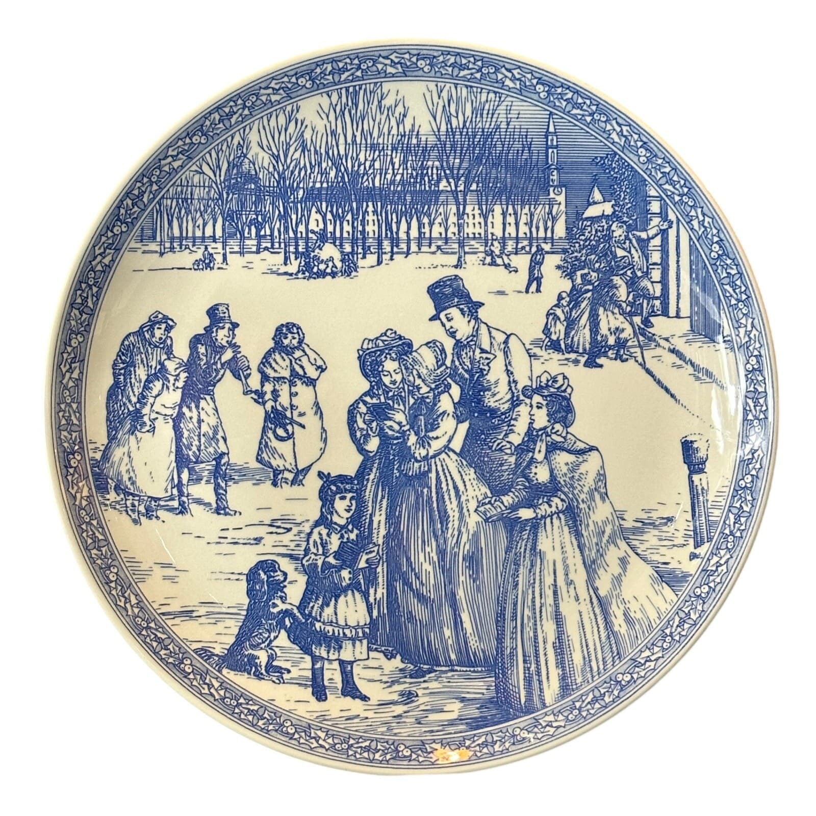 Spode The Blue Room Collection Christmas Plate No. 5 8-5/16"