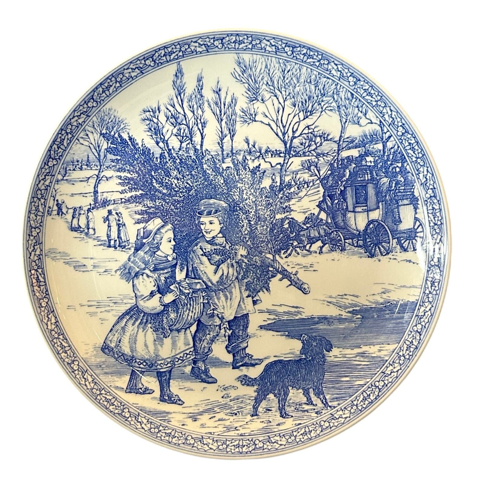 Spode The Blue Room Collection Christmas plate No. 1 England 8-3/8"