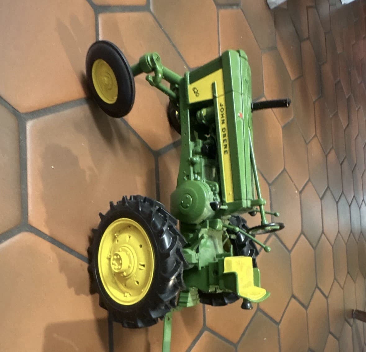 John Deere Diecast Toy Tractor w/ Wagon Trailer, Agriculture Theme - Thumbnail 8