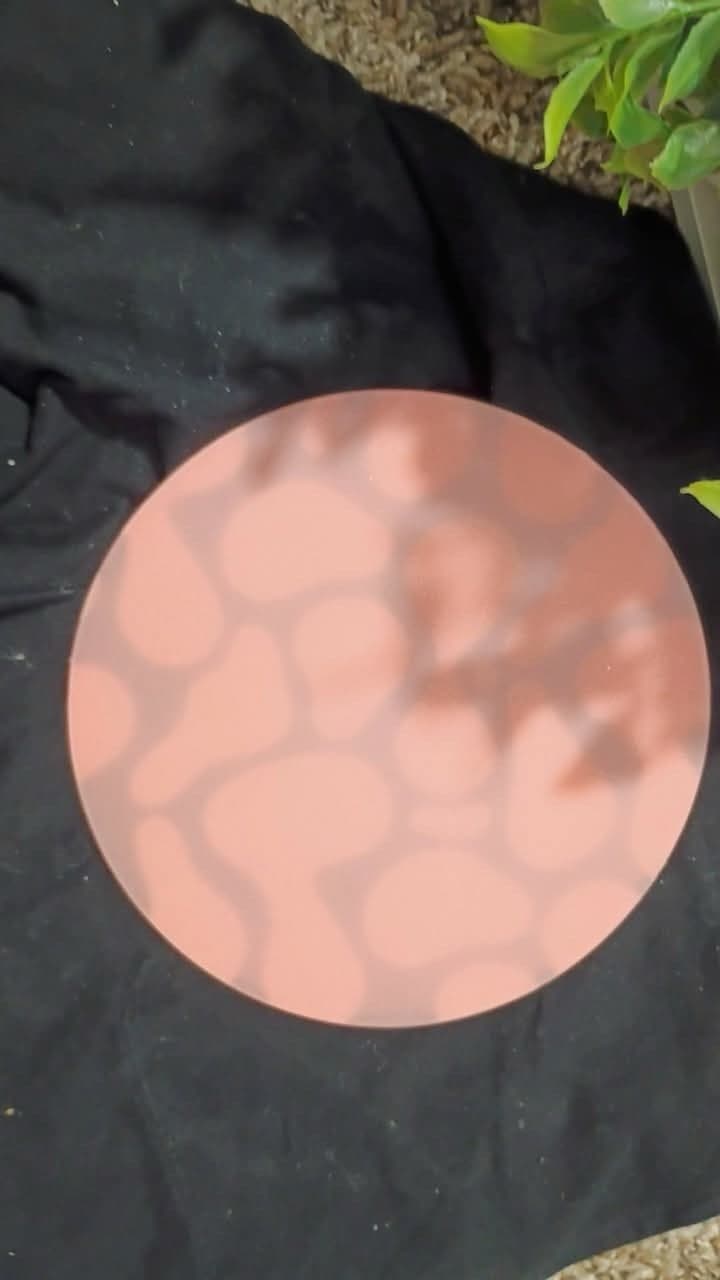 Pink Acrylic Plastic Round mousepad - Thumbnail 2