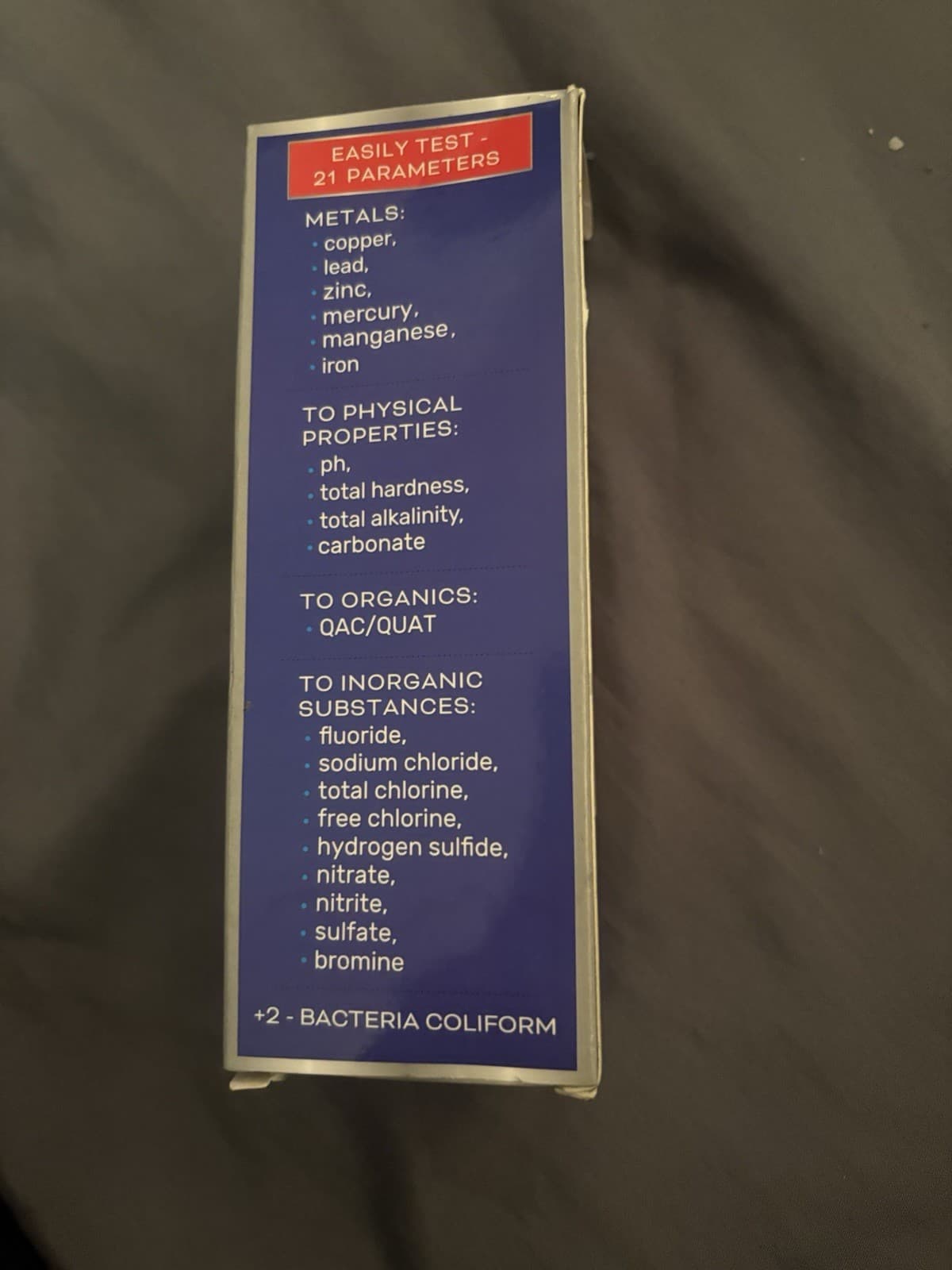 Drinking Water Test Kit 120 Strips 21 Parameters Copper Lead Zinc - Thumbnail 3