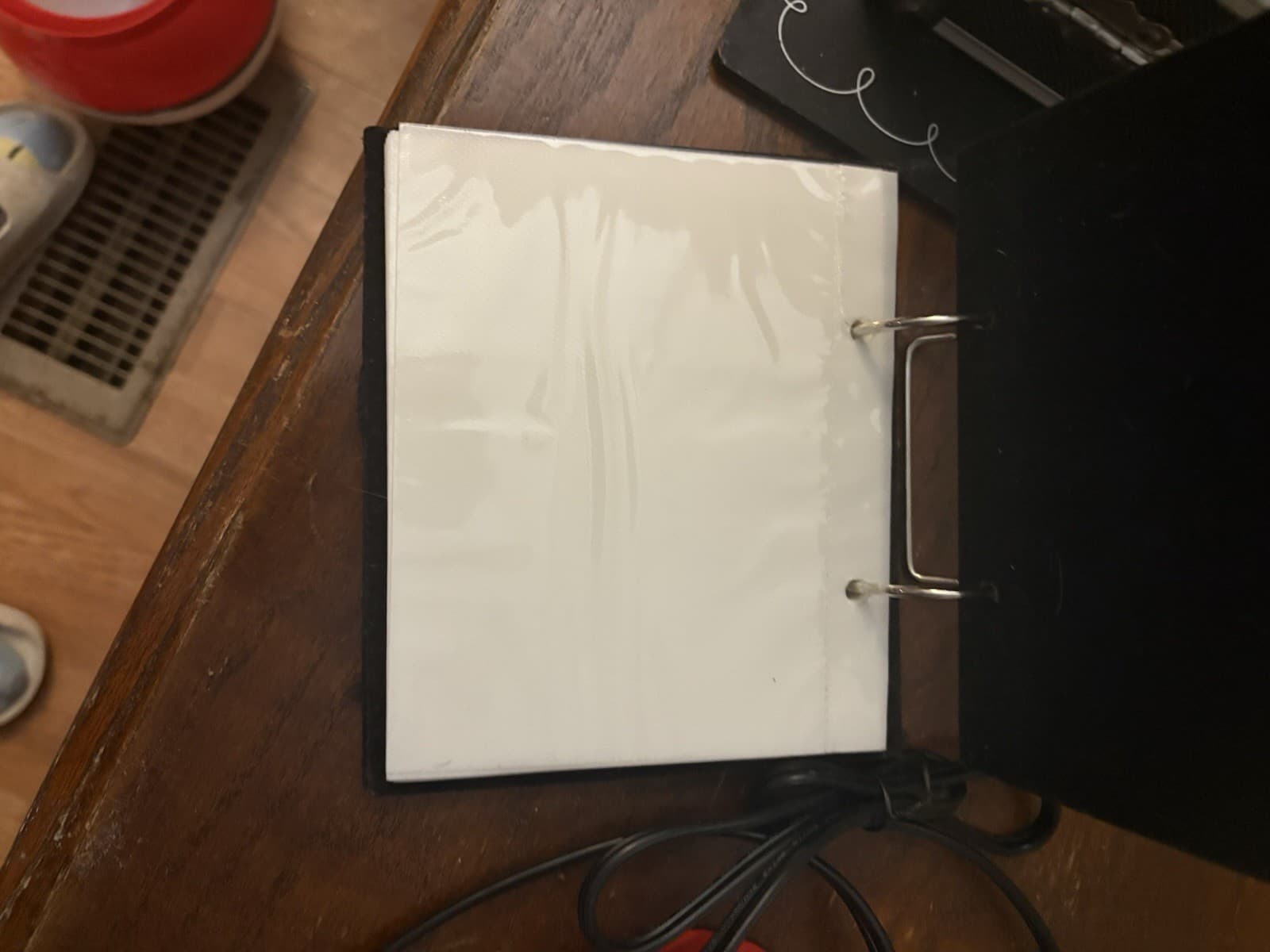 Silver Ring Binder Wedding Photo Album Portfolio Metal with Rings & Inscription - Thumbnail 2