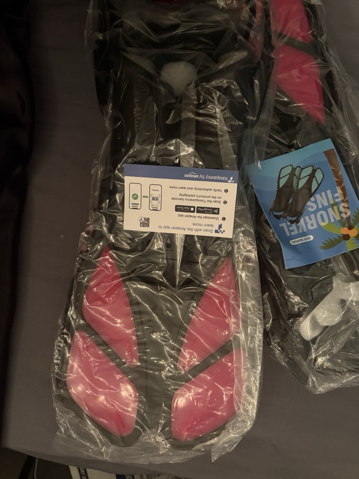 Greatever Short-blade Snorkel Fins Pink Water Sport - Thumbnail 2