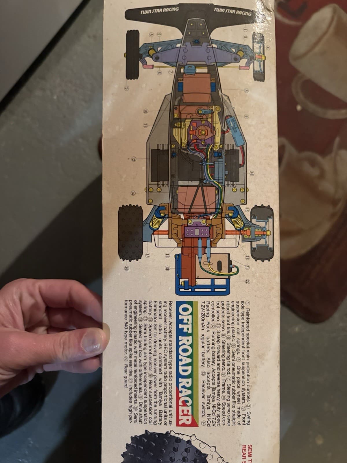 Tamiya Striker 1:10 2WD Off-Road Electric RC Vintage 58061 Lot - Thumbnail 7