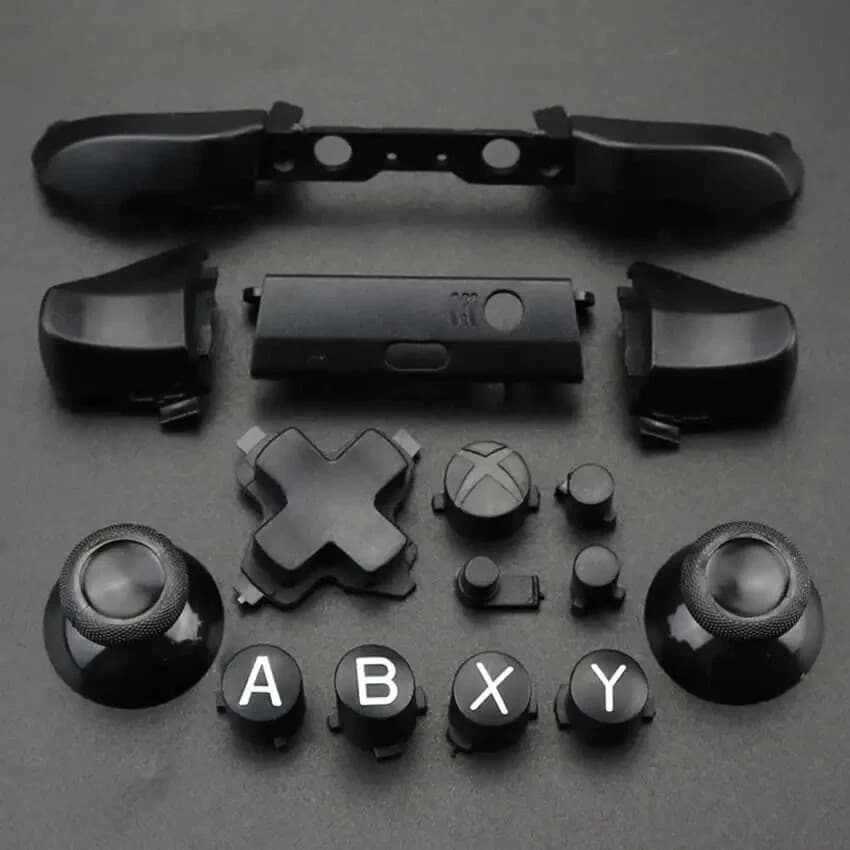 Full Sets Chrome Button Replacement For Xbox One S Dpad ABXY Trigger Grips - Thumbnail 13