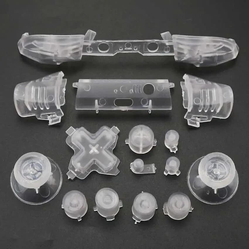 Full Sets Chrome Button Replacement For Xbox One S Dpad ABXY Trigger Grips - Thumbnail 9