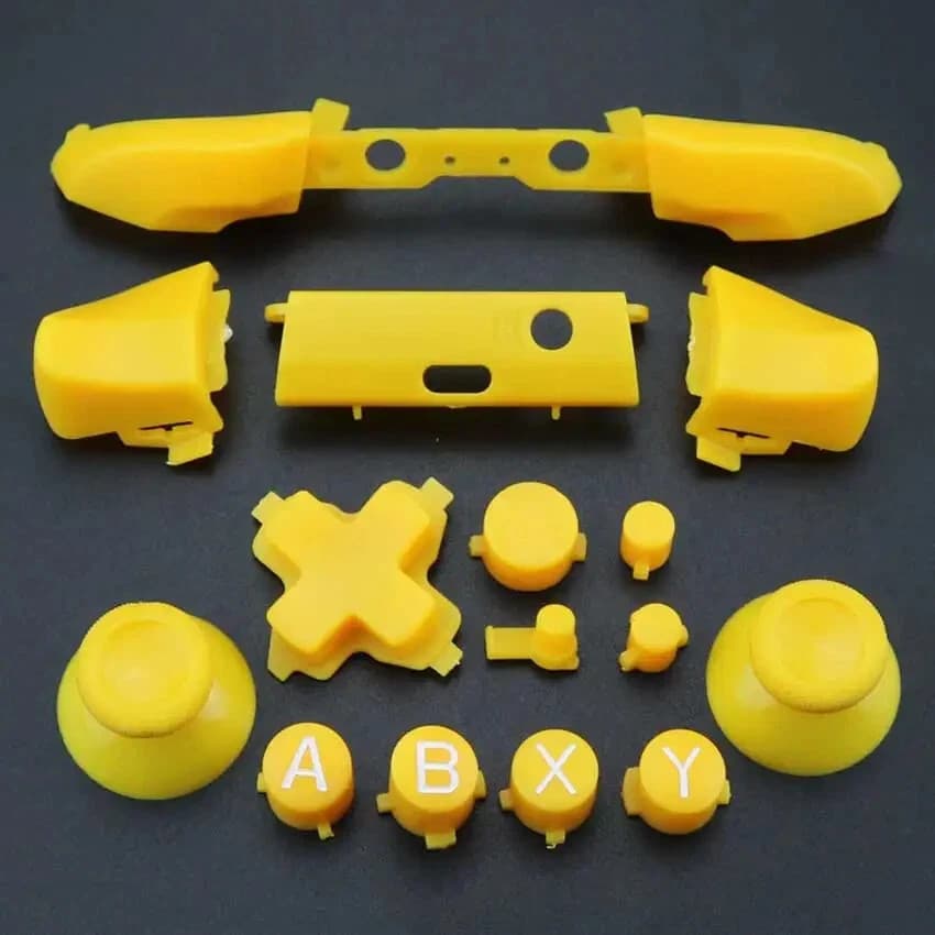 Full Sets Chrome Button Replacement For Xbox One S Dpad ABXY Trigger Grips - Thumbnail 19
