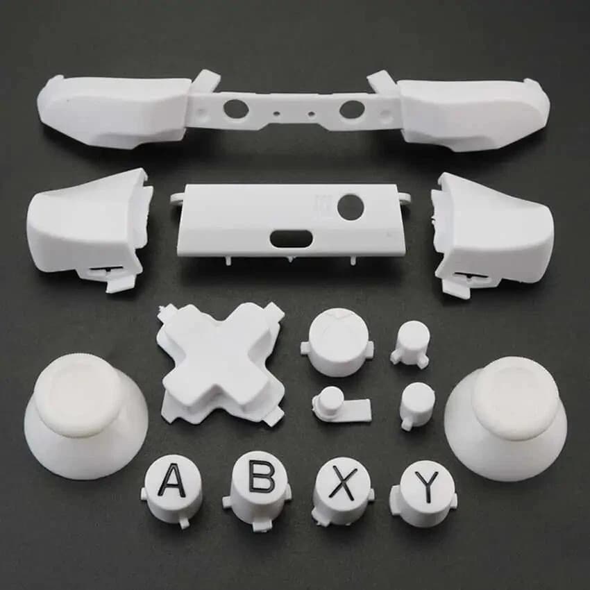 Full Sets Chrome Button Replacement For Xbox One S Dpad ABXY Trigger Grips - Thumbnail 18