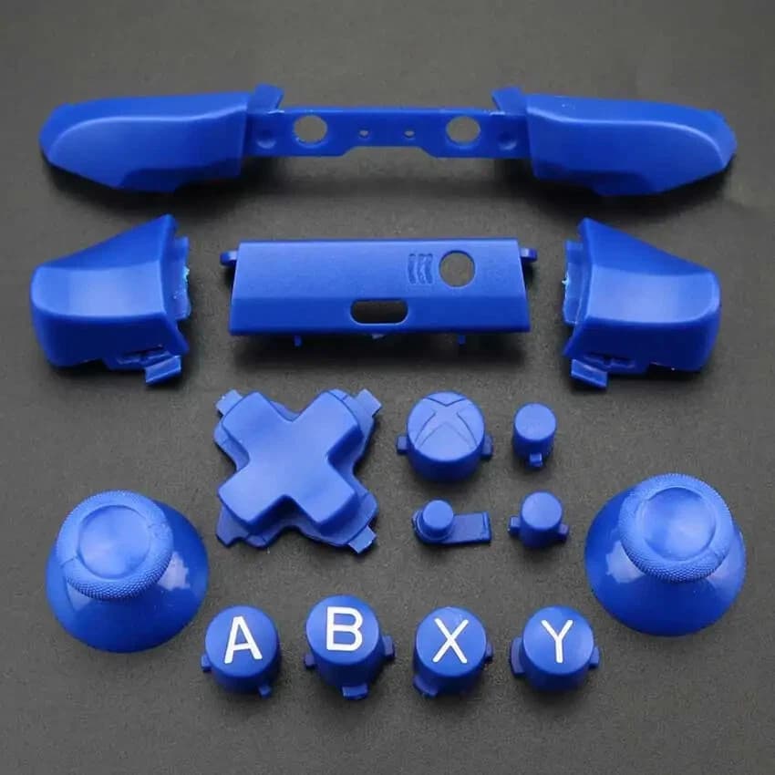 Full Sets Chrome Button Replacement For Xbox One S Dpad ABXY Trigger Grips - Thumbnail 14