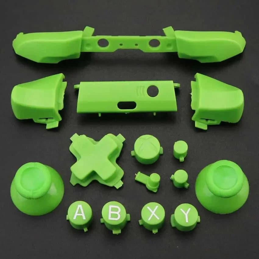 Full Sets Chrome Button Replacement For Xbox One S Dpad ABXY Trigger Grips - Thumbnail 11