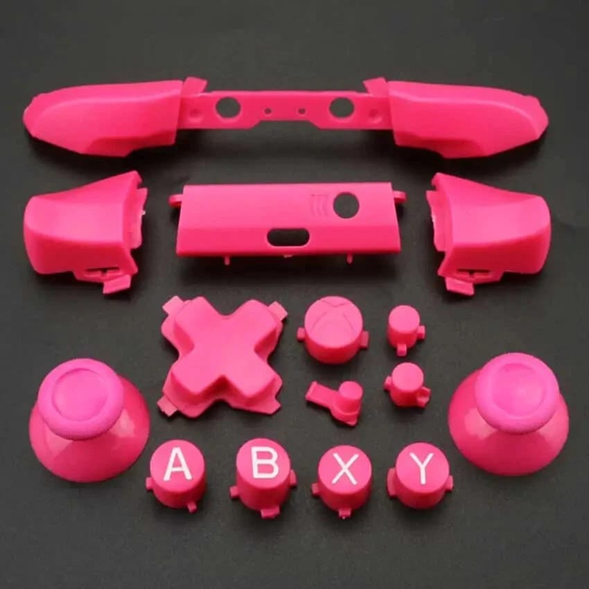 Full Sets Chrome Button Replacement For Xbox One S Dpad ABXY Trigger Grips - Thumbnail 17