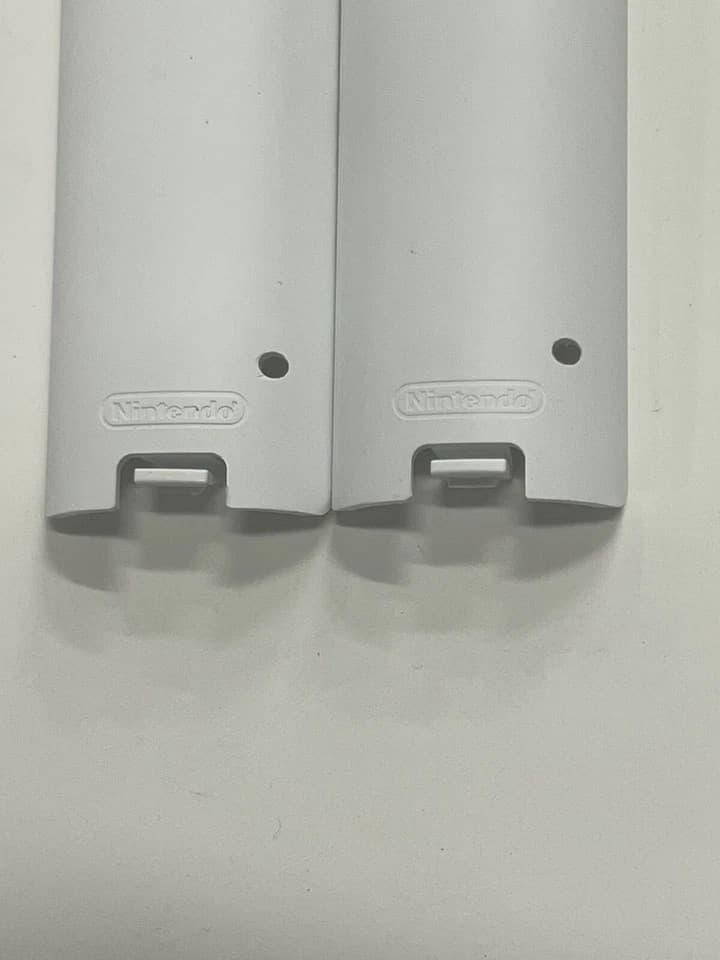 X2 OEM Nintendo Wii Remote Controller White Battery Cover Replacement - Thumbnail 4