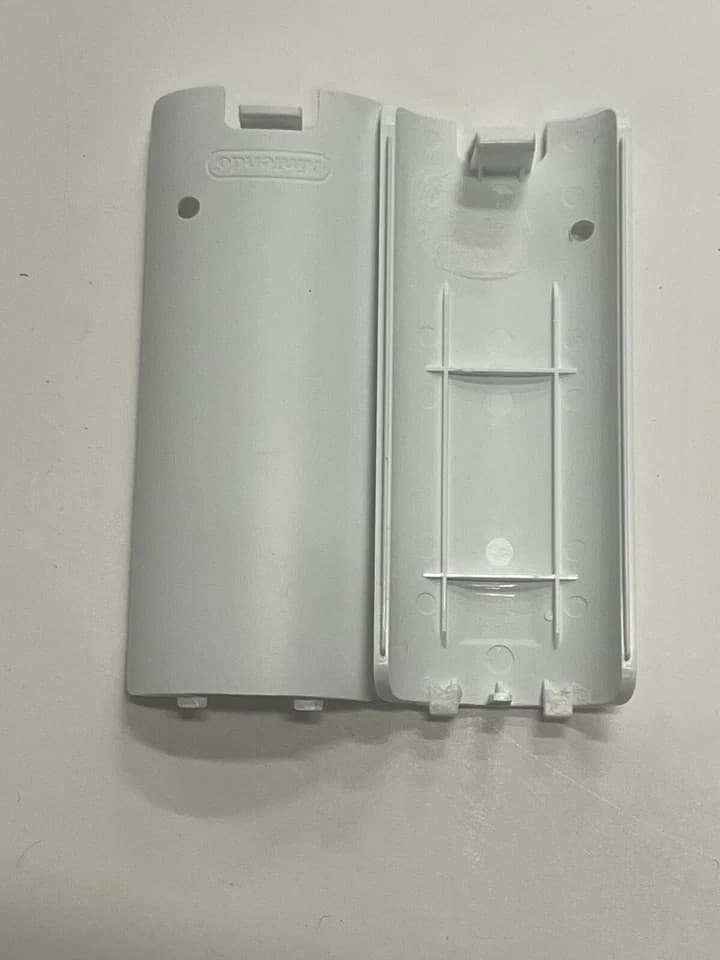 X2 OEM Nintendo Wii Remote Controller White Battery Cover Replacement - Thumbnail 3