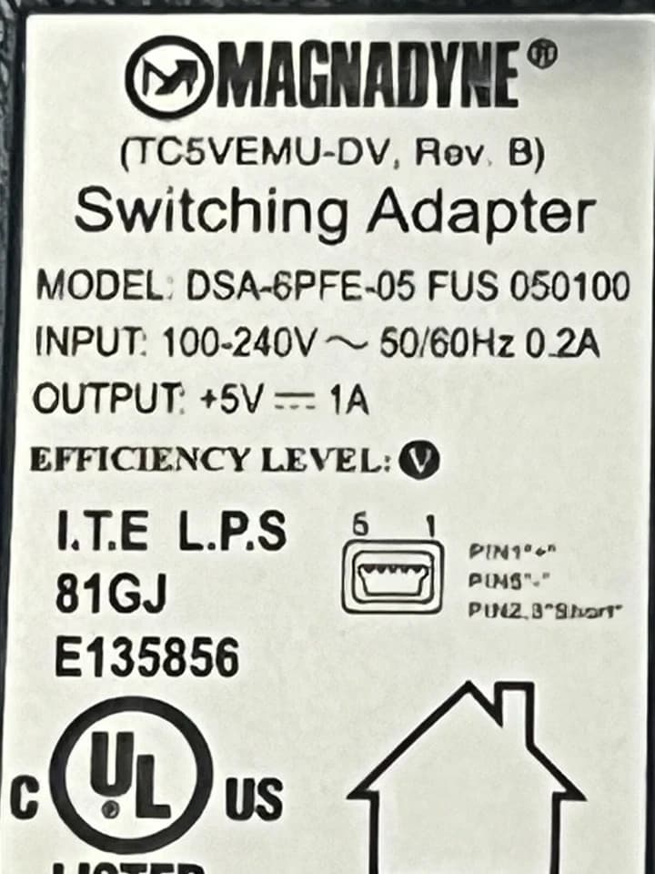 Wall Mini USB Charger 5V 5 Volt 1A 1000mA 5V1A 5-pin AC Power Supply Adapter MP3 - Thumbnail 3