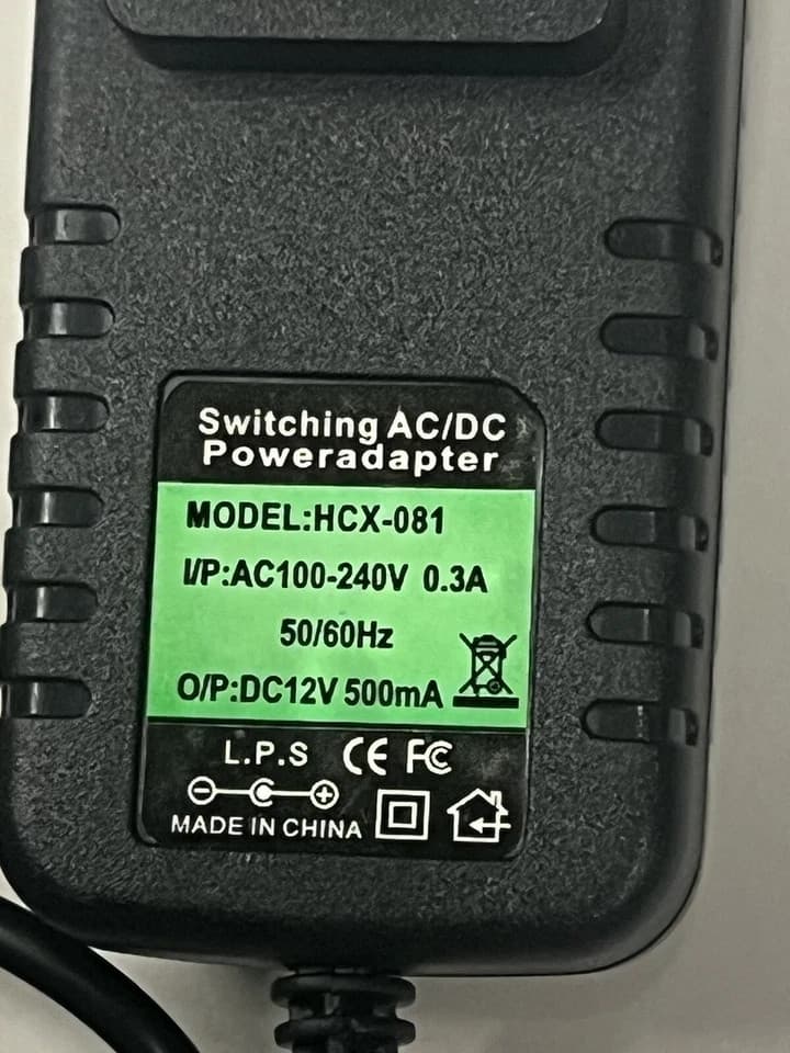12V 300mA 0.3A 50/60Hz 100-240V AC Adapter Power Supply DC 5.5x2.5mm Center+ PSU - Thumbnail 4