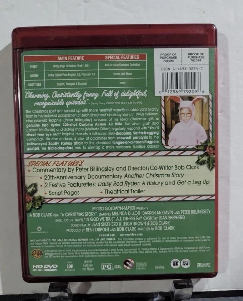 A Christmas Story HD DVD 2006 Holiday Comedy Family Movie Warner Bros OOP - Thumbnail 2