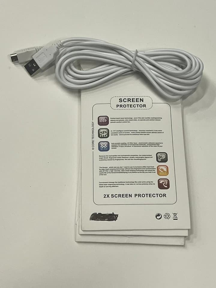 USB Charger Cable For Nintendo Wii U Gamepad Controller Plus 6 Pcs. Screen P - Thumbnail 6