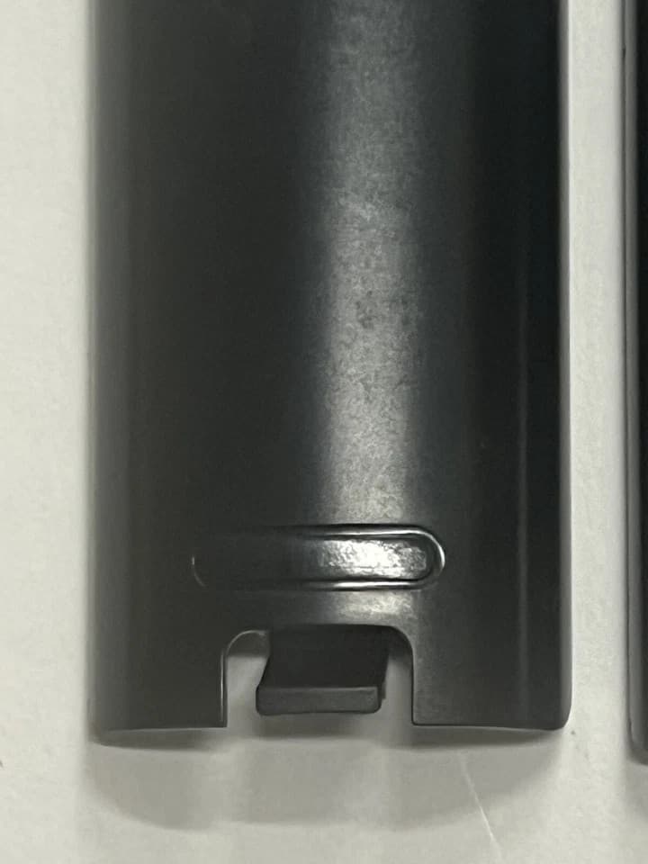 Nintendo Wii Remote Controller Black Battery Cover Replacement - Thumbnail 3
