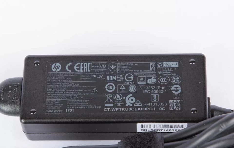 OEM Original HP HSTNN-LA40 19.5V 2.31A 45W Laptop Charger AC Adapter Blue Tip - Thumbnail 3