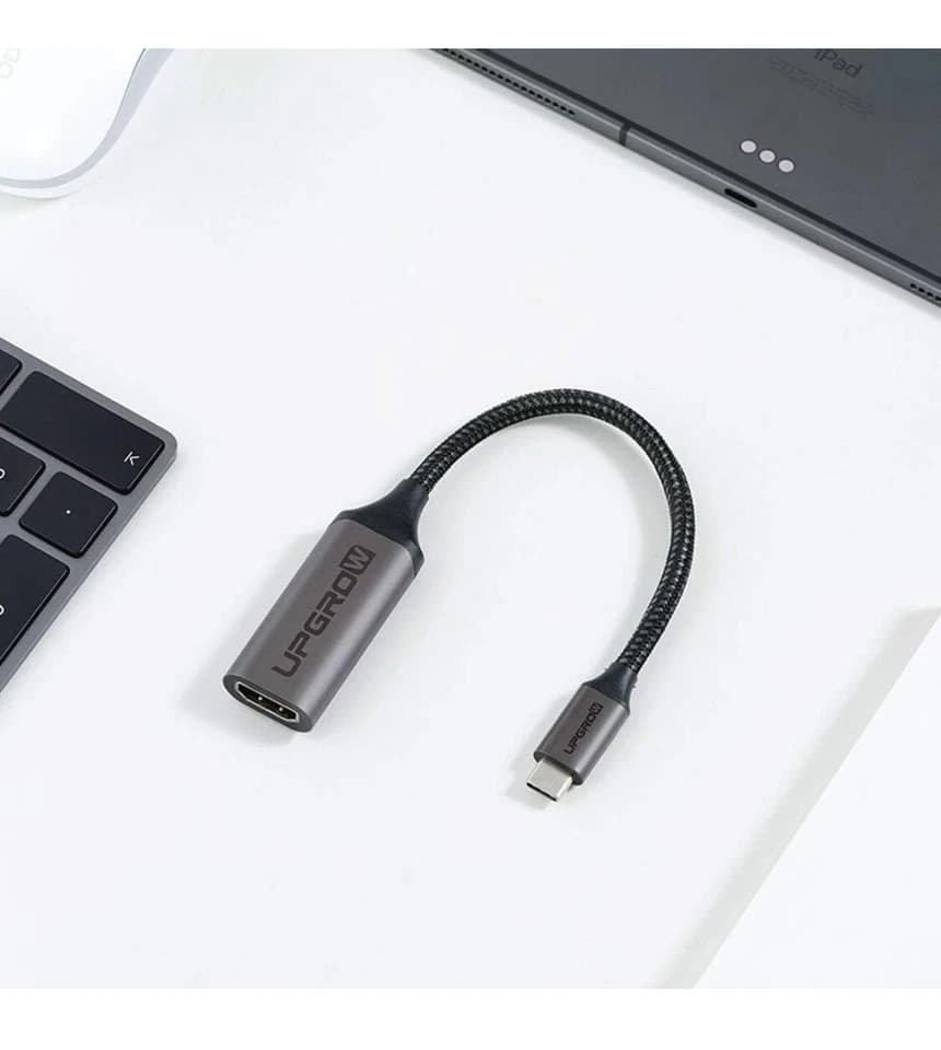 UPGROW USB-C to HDMI Adapter for connecting device to screen monitor TV - Thumbnail 8