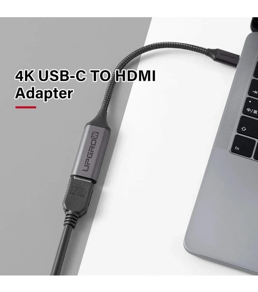 UPGROW USB-C to HDMI Adapter for connecting device to screen monitor TV - Thumbnail 6