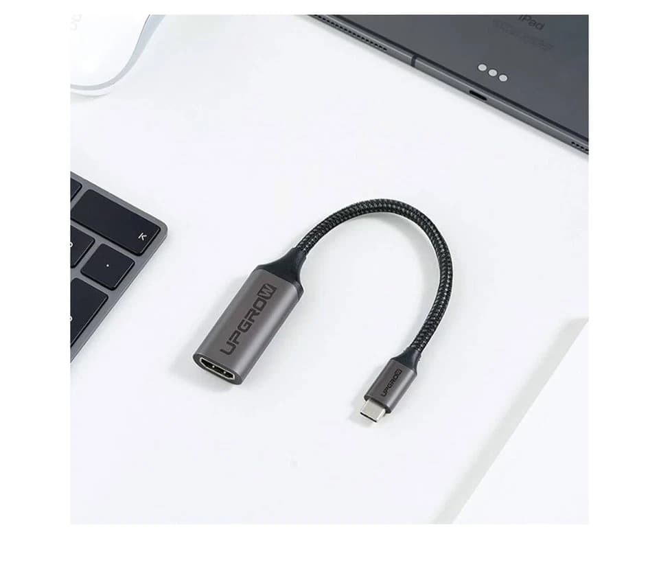 UPGROW USB-C to HDMI Adapter for connecting device to screen monitor TV - Thumbnail 9