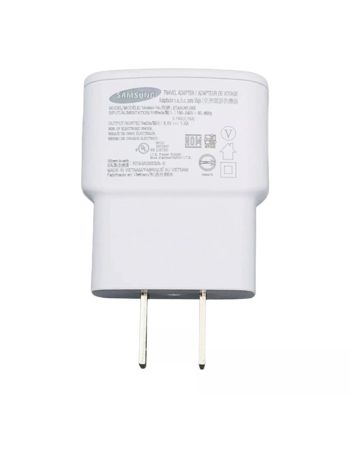Genuine Samsung Cell Phone Wall Travel Adapter ETA0U61JWE 5V 1A - Thumbnail 3