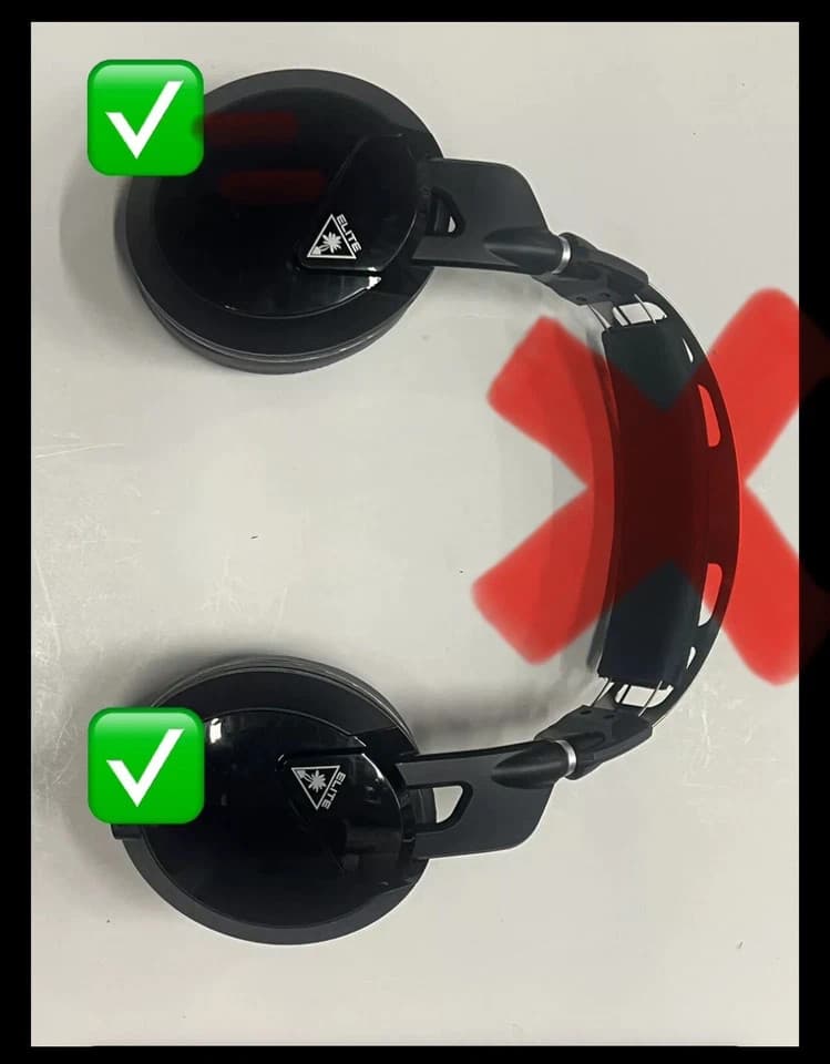 Replacement Covers Turtle Beach Elite Pro 2 Gaming Headset for PS5, PC - Thumbnail 2