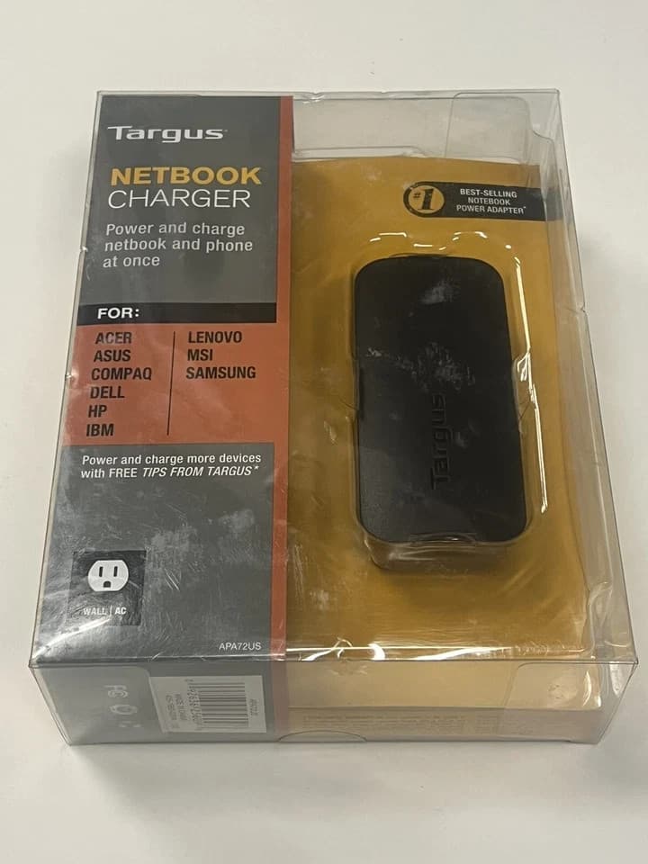 TARGUS Computer Netbook Laptop Universal Charger APA72US 45W AC Brand New - Thumbnail 10