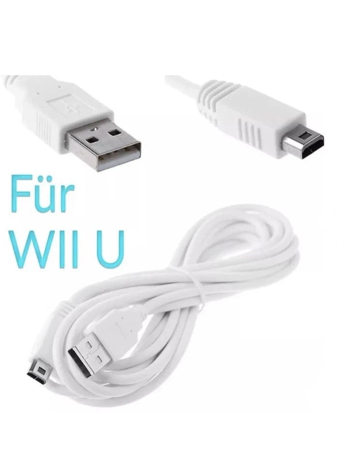 USB Charger Cable For Nintendo Wii U Gamepad Controller Plus 6 Pcs. Screen P - Thumbnail 5