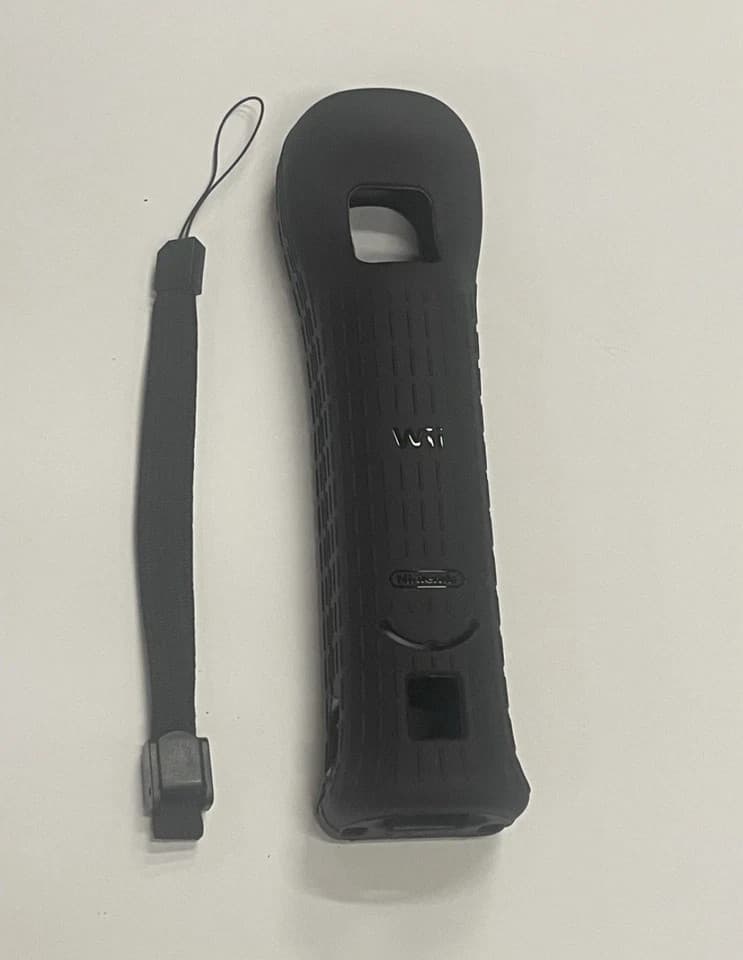 Genuine NINTENDO WII CONTROLLER REMOTE COVER CASE BLACK CLEAR RVL-027 - Thumbnail 4