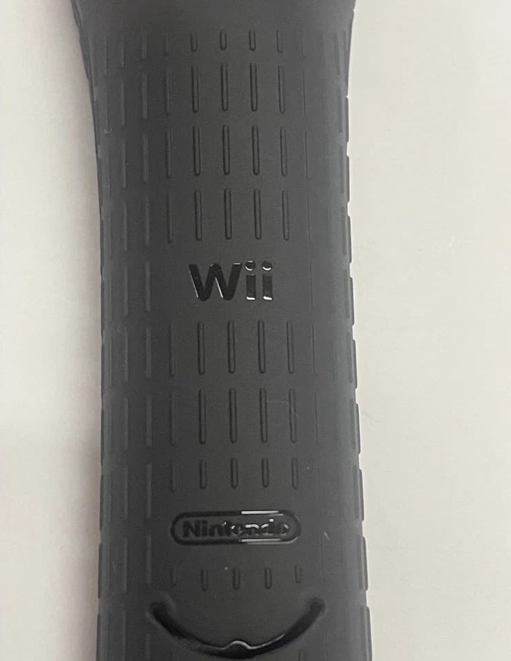Genuine NINTENDO WII CONTROLLER REMOTE COVER CASE BLACK CLEAR RVL-027 - Thumbnail 2