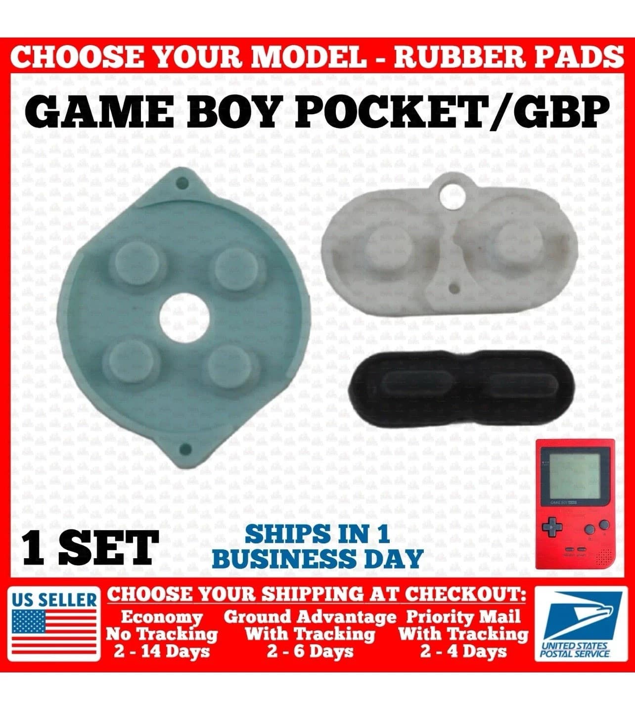 Conductive Rubber Controller D-Pad GBP - Thumbnail 2