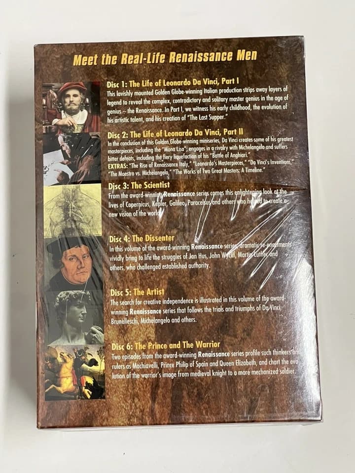 Da Vinci & Mysteries of the Renaissance (DVD 6-Disc Set) BRAND NEW & SEALED!!! - Thumbnail 5