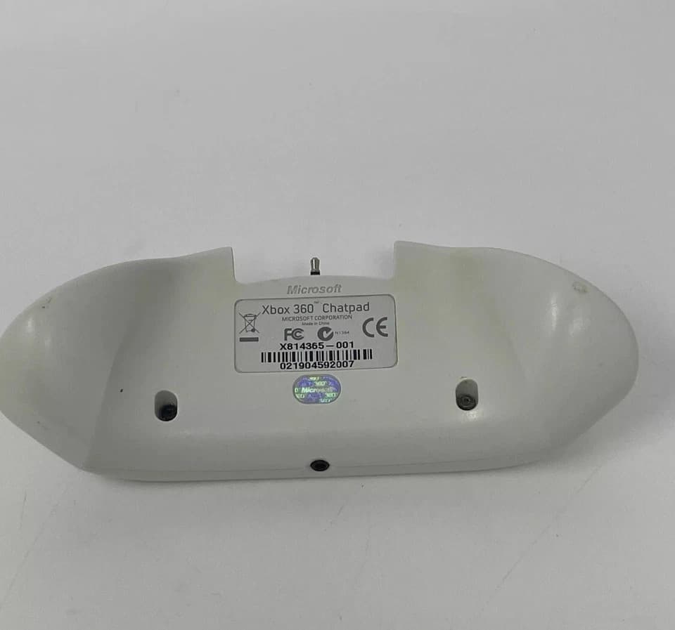 Chatpad Keypad OEM Microsoft White for Xbox 360 Console Video Game Controller - Thumbnail 5