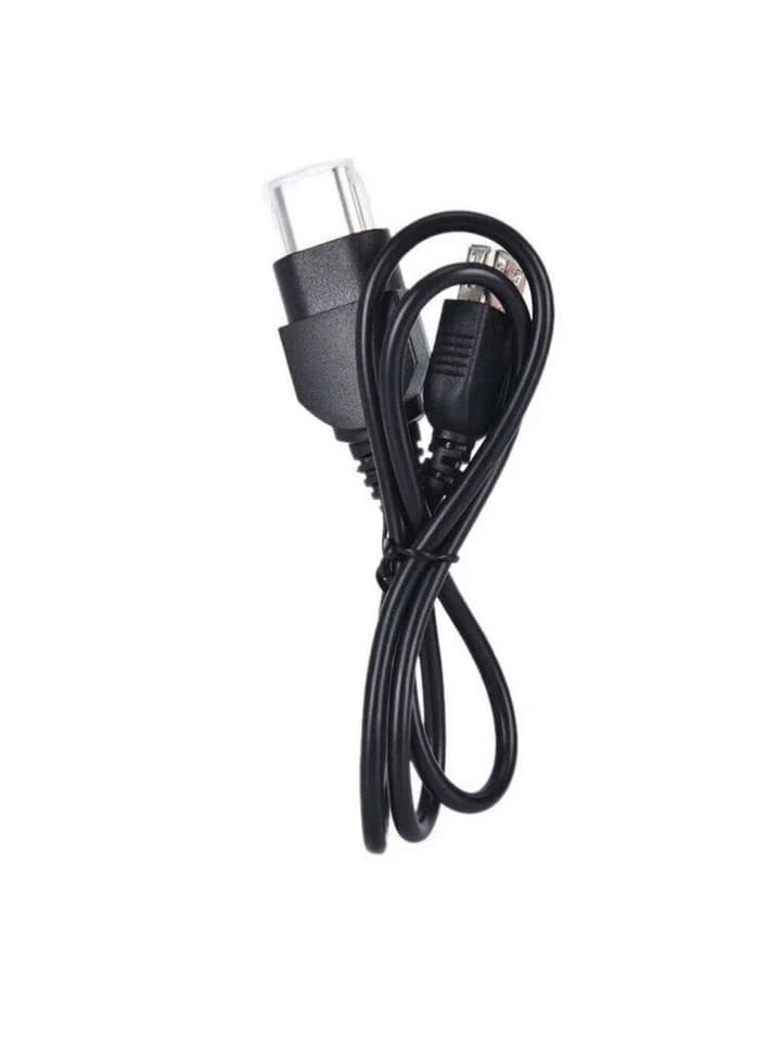 Xbox to Controller to Female USB Adapter Converter Cable Cord Black 70cm - Thumbnail 2