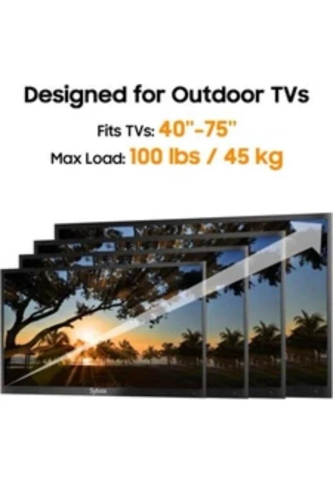 TV Wall Mount for Large TVs 40" to 75" Tilt & Extension Universal Design Works - Thumbnail 3