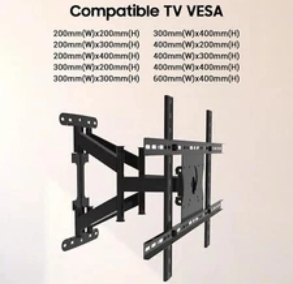 TV Wall Mount for Large TVs 40" to 75" Tilt & Extension Universal Design Works - Thumbnail 4