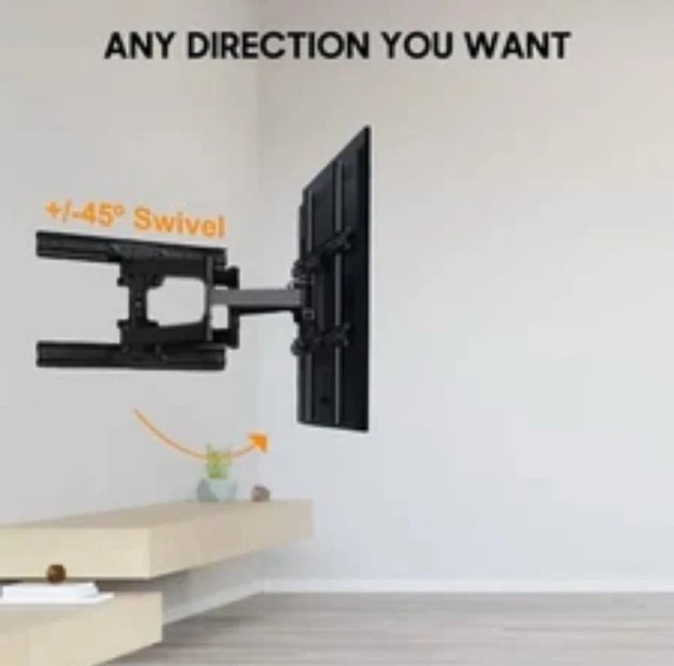 TV Wall Mount for Large TVs 40" to 75" Tilt & Extension Universal Design Works - Thumbnail 5