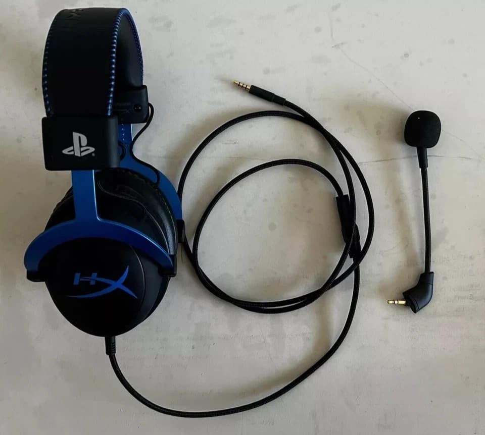 HyperX - Cloud Wired Gaming Headset for PS5 and PS4 - Black/Blue - Thumbnail 7