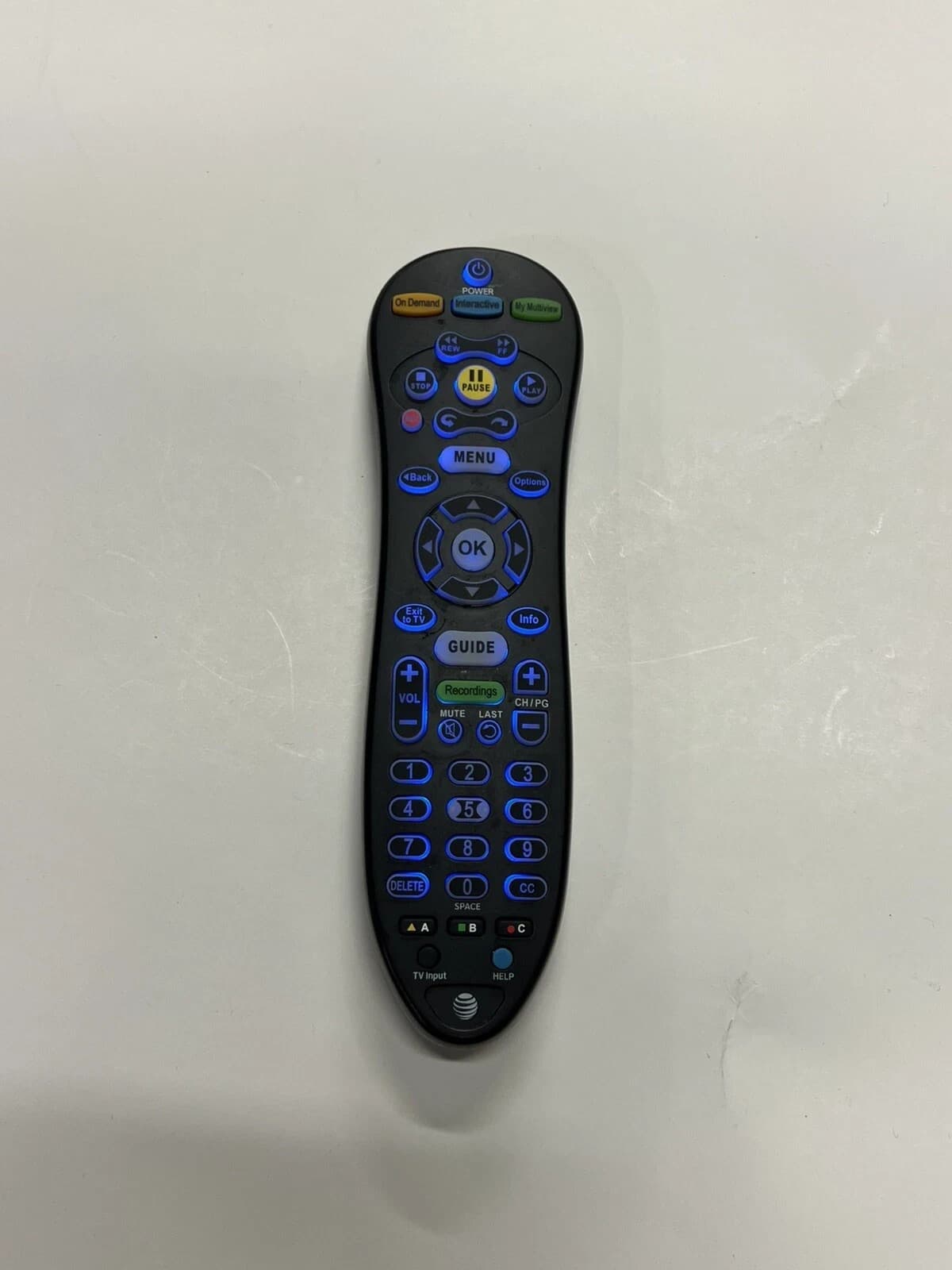 AT&T U-Verse S30-S1B Black Programmable IR Universal Remote Control w/Batteries - Thumbnail 3