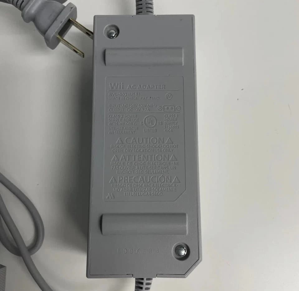 OEM Nintendo Wii Power Supply Brick Cord Cable AC Adapter (RVL-002) USA SHIP - Thumbnail 3