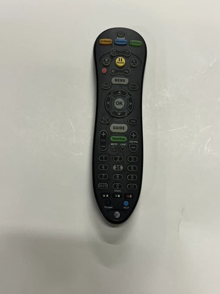 AT&T U-Verse S30-S1B Black Programmable IR Universal Remote Control w/Batteries - Thumbnail 2