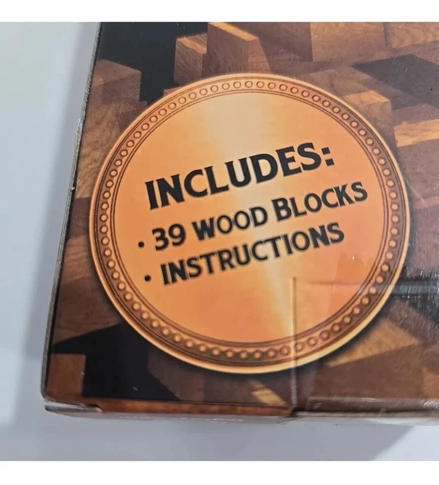 Strategy & Nerves Stacking Game, Toppling Timber 39 Solid Wood Pieces - Thumbnail 5