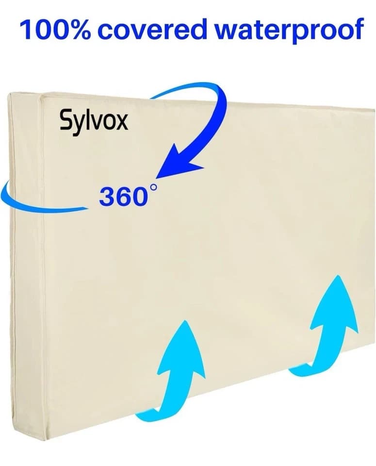 SYLVOX TV Cover Dustproof Waterproof Screen Cover 70"-75" TV Suitable outdoor TV - Thumbnail 3