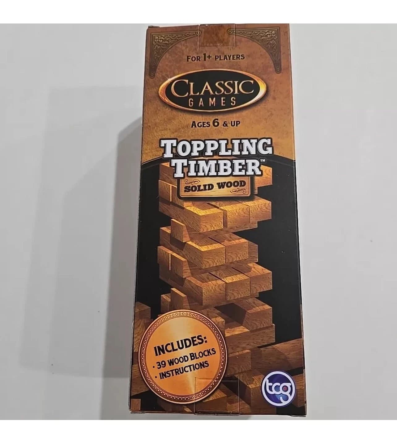 Strategy & Nerves Stacking Game, Toppling Timber 39 Solid Wood Pieces - Thumbnail 6
