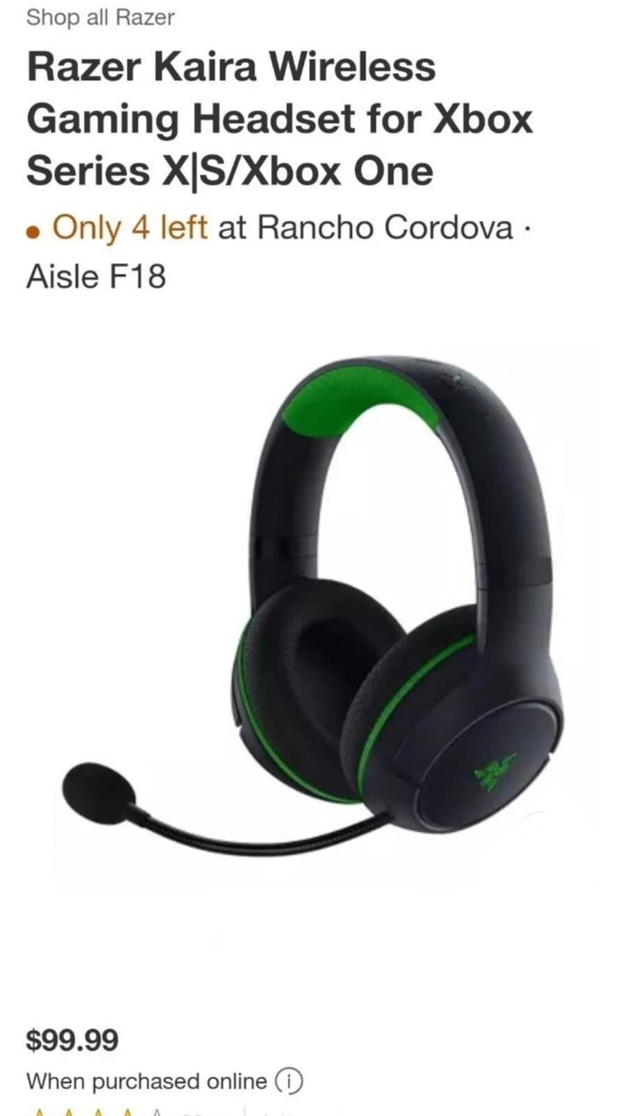 Razer Kaira Wireless Multi-Platform Gaming Headset - Black - Thumbnail 7